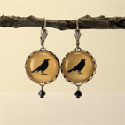 Gold Rockin' Robin Round Earrings